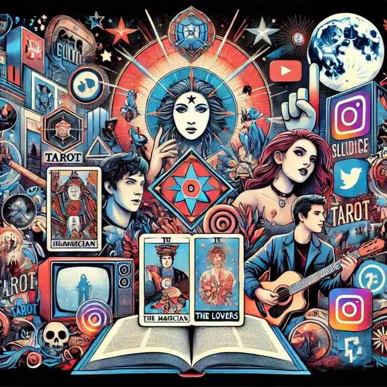 A influência do Tarot na cultura popular explora como as cartas místicas inspiram filmes, livros e arte, refletindo seu impacto espiritual e simbólico